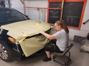 rust repair on car metal