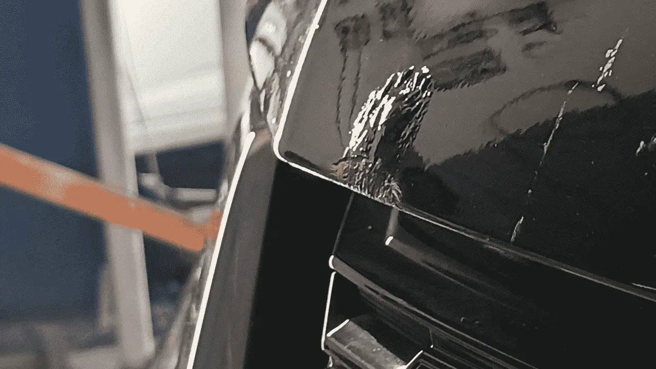 rust-flower-Honda-hood-black-paint