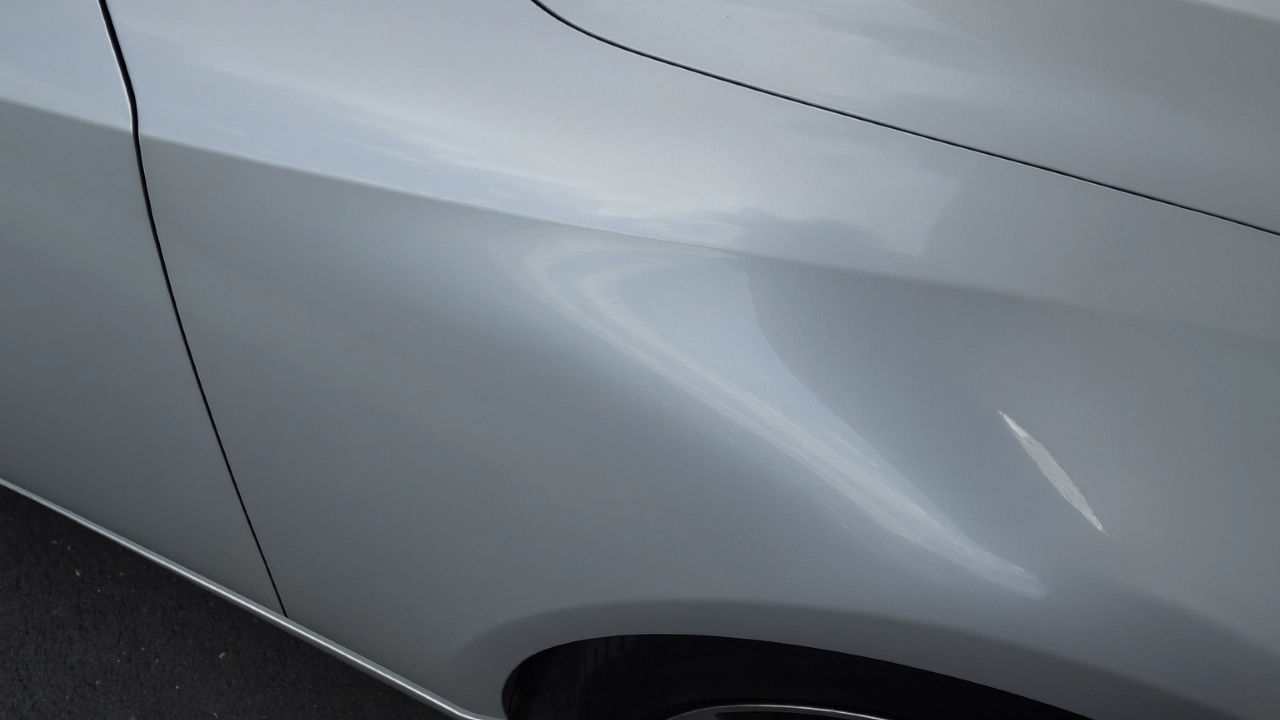 After photo of a repaired Lexus fender in Horsham PA 19044.